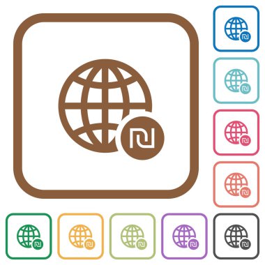 Online şekel ödeme basit simgeler