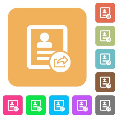 Yuvarlak kişiyi vermeniz kare düz simgeler