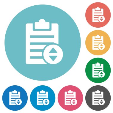 Öncelik düz yuvarlak simgeler Not ayarlamak