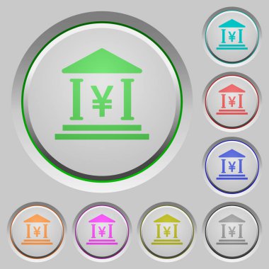 Yen bank office push buttons