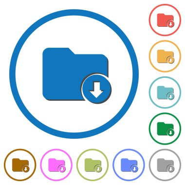 Dizin simgeler gölgeler ve anahatları ile aşağı iner