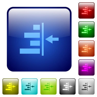 İçerik renk kare düğmeleri sağ girintisini artırmak