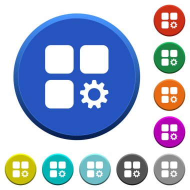 Bileşen ayarları eğimli düğmeleri