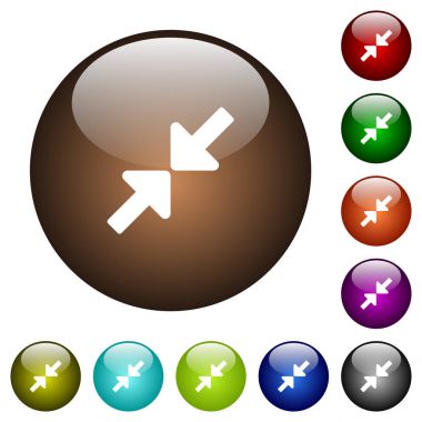 Küçük renkli cam düğmeleri yeniden boyutlandırma