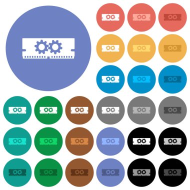 Bellek optimizasyonu düz çok yuvarlak simgeler renkte