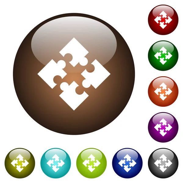 Modülleri renk cam düğmeleri