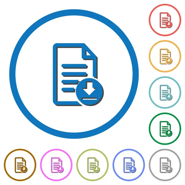 Gölgeler ve anahatları ile belge simgelerini indir