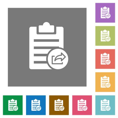 Not verme kare düz simgeler