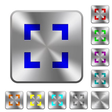 Seçici aracı kare çelik düğmeleri yuvarlak