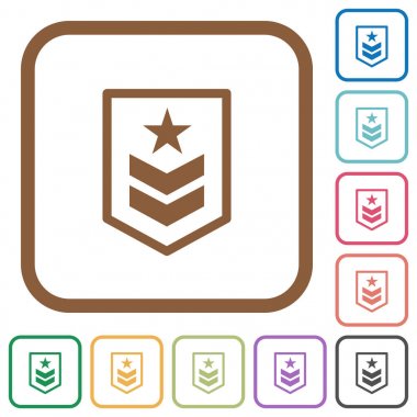 Askeri rütbe basit simgeleri