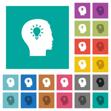 Fikir Meydanı düz çok renkli simgeler