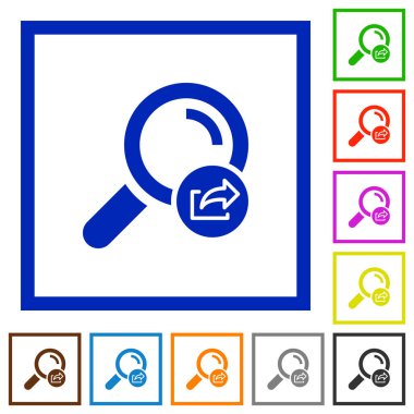 Arama sonuçları düz çerçeveli simgeleri verme