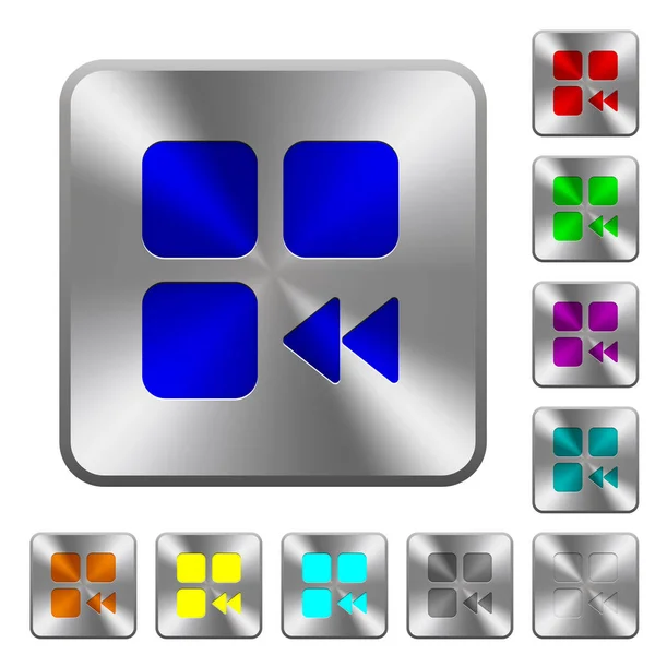 Быстрые закругленные квадратные кнопки — стоковый вектор