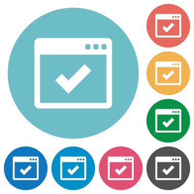 Uygulama Tamam simgeler düz