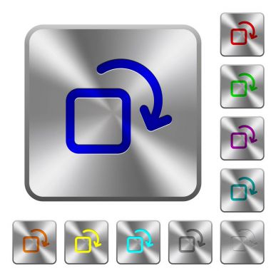 Kare çelik düğmeleri döndürme öğe yuvarlak