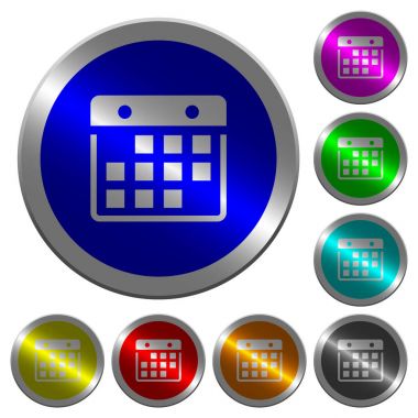 Asılı takvim parlak sikke benzeri yuvarlak renkli düğmeler