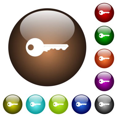 Emniyet anahtar renk cam düğmeleri