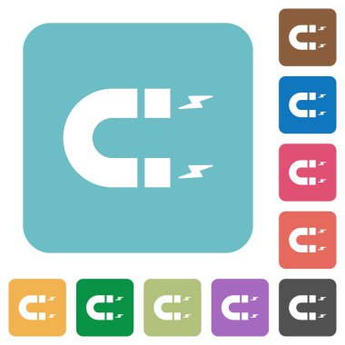 At nalı mıknatıs yuvarlak kare düz simgeler