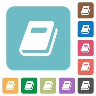 Kişisel günlük yuvarlak kare düz simgeler