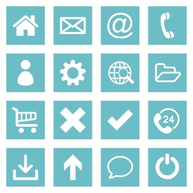 Cevap dikdörtgen arka plan üzerinde beyaz düz temel web simgesi toplama