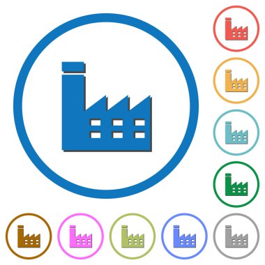 Fabrika Binası kutsal kişilerin resmi ile gölgeler ve anahatlar