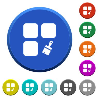 Bileşen Yapıştır eğimli düğmeleri