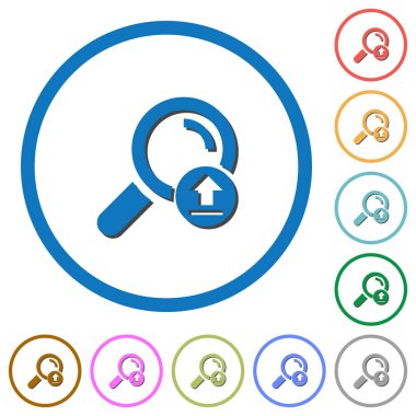 Gölgeler ve anahatları ile arama sonuçları simgeleri yükleme