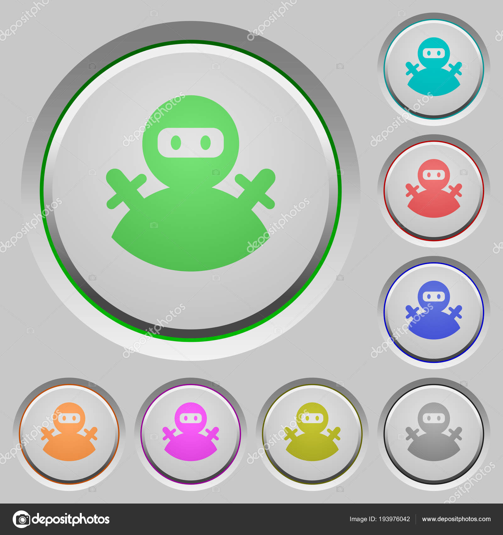 Ninja avatar Imágenes Vectoriales, Gráfico Vectorial de Ninja avatar |  DepositPhotos, image size:1600x1700