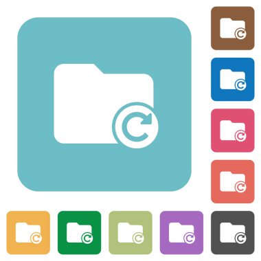 Yuvarlak dizin son işlemi yeniden kare düz simgeler