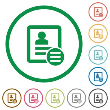 İletişim seçenekleri simgeler anahatları ile düz