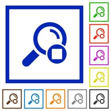 Arama düz çerçeveli simgeler durdurmak