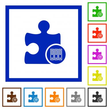 Eklenti düz çerçeveli simgelerini