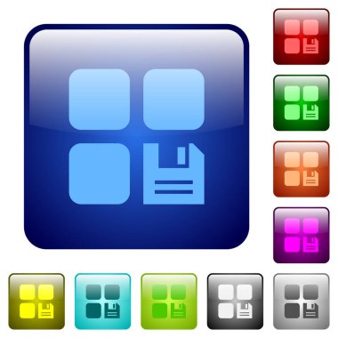 Bileşen renk kare düğmeleri kaydetmek