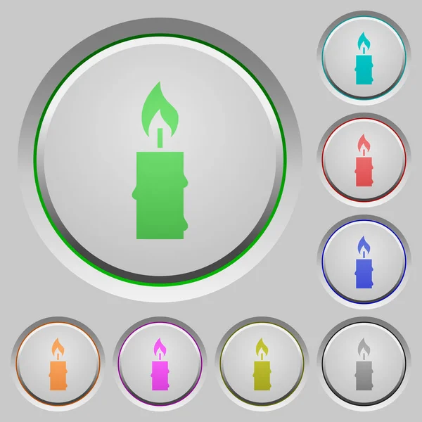 Yanan Mum balmumu tuşlar erime ile