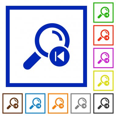 önceki arama sonucu düz çerçeveli simgeler bulmak