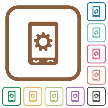 Mobil ayarlar basit simgeler