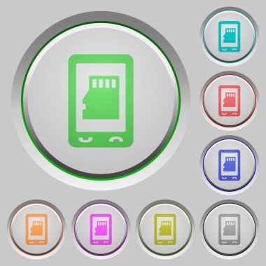 Hareket eden bellek oyun kağıdı push düğme