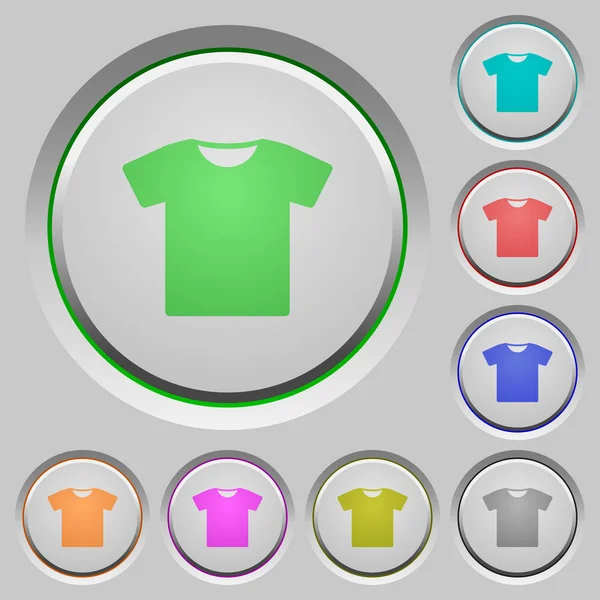 Botões de t-shirt — Vetor de Stock