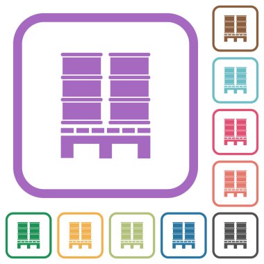 Fıçılı palet basit simgeler