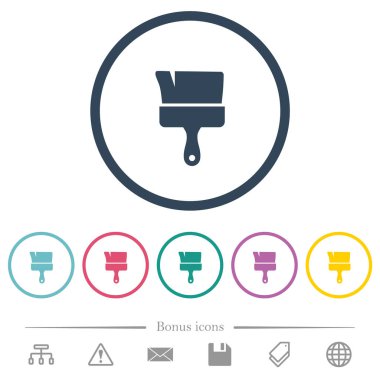 Düz renk simgelerini yuvarlak hatlarda boya