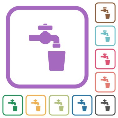 İçme suyu basit simgeler