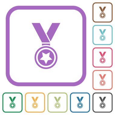 Yıldız simgeleriyle madalya