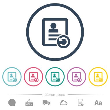 Geri al kişisi yuvarlak hatlarda düz renk simgelerini değiştirir
