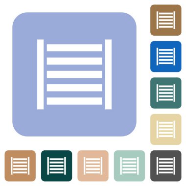 Demiryolu yuvarlak kare simgeler