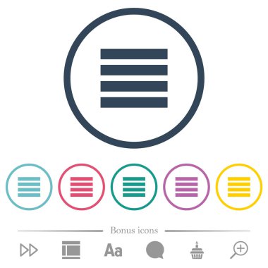 Metin hizalaması düz renk simgelerini yuvarlak hatlarda haklı çıkarır
