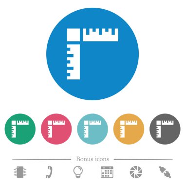 Sayfa yöneticileri yuvarlak renkli arka planda düz beyaz simgeler. 6 bonus simgesi dahil.