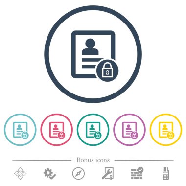 Düz renk simgelerini yuvarlak hatlara kilitle. 6 bonus simgesi dahil.