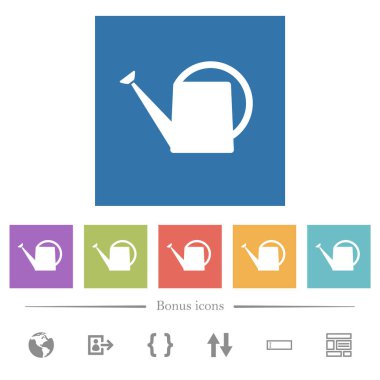 Sulama, kare arkaplanda beyaz simgeler oluşturabilir. 6 bonus simgesi dahil.