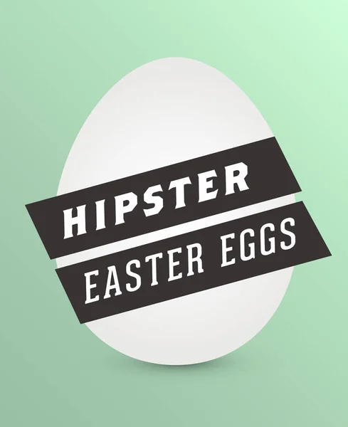 Huevo hipster vintage de Pascua. Ilustración vectorial . — Vector de stock