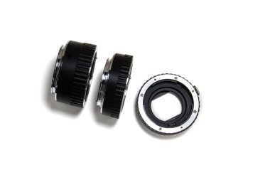 Makro yüzük izole beyaz zemin üzerine